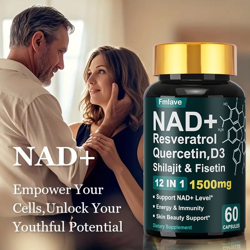 NAD+ Supplement 1500mg with Resveratrol | Cellular Health & Energy | 60 Capsules