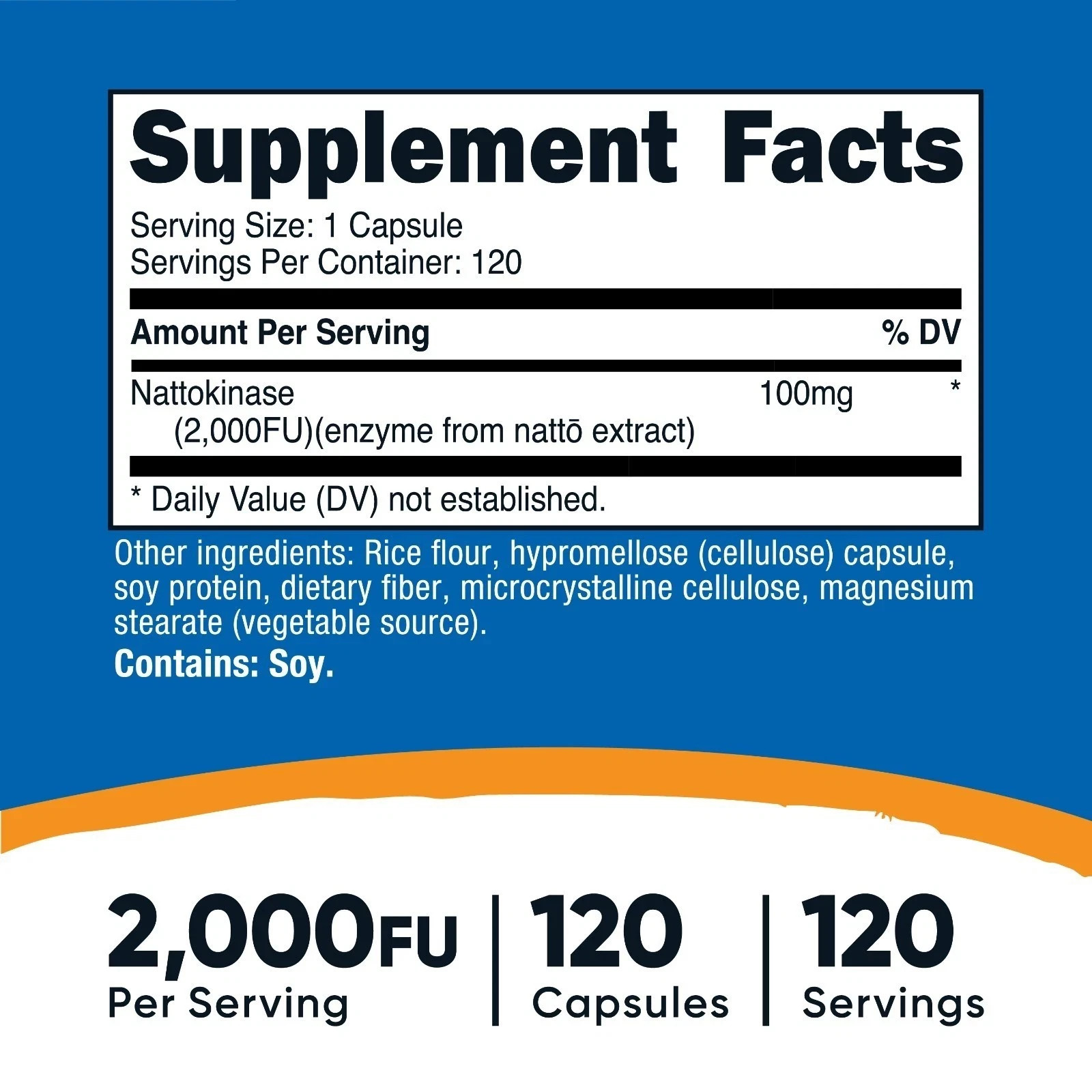 Nutricost Nattokinase 2,000FU – 120 Capsules