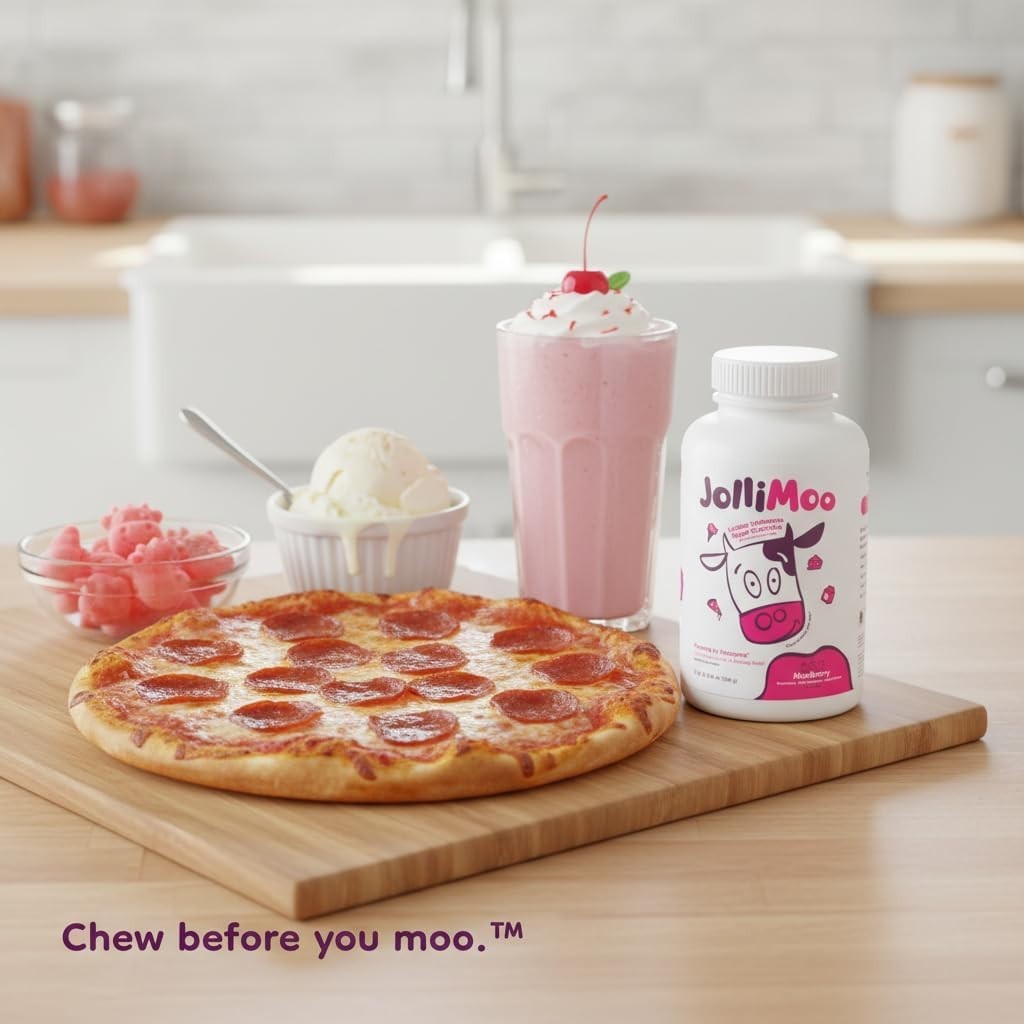 Lactase Enzyme Gummies for Lactose Intolerance JolliMoo 30 ct – Ships Fast