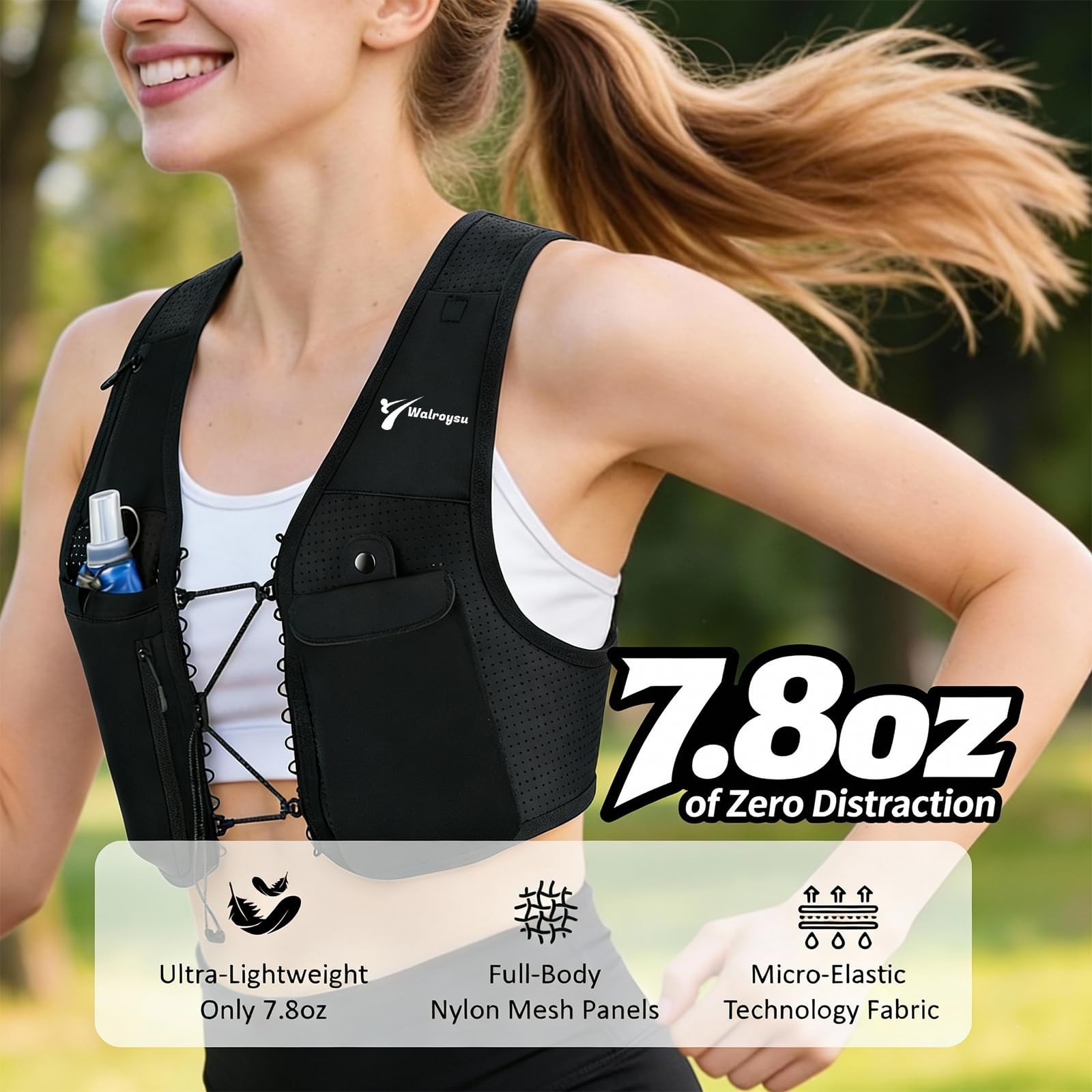Running Vest for Women Men, Lightweight Hydration Vest for Training Runs | US…
