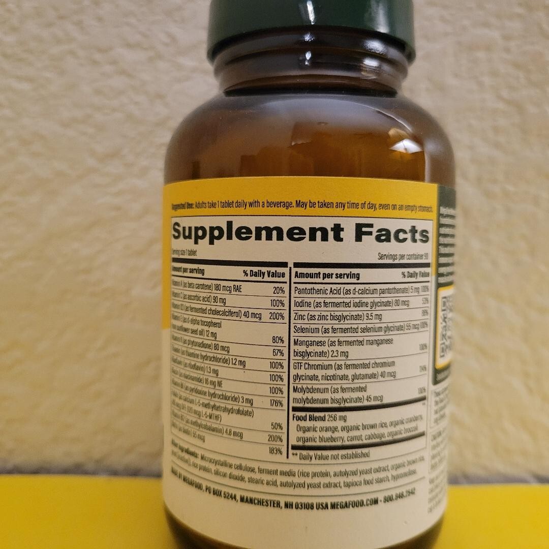MegaFood Women’s 55+ One Daily Multivitamin 90 Tablets 90 Servings New