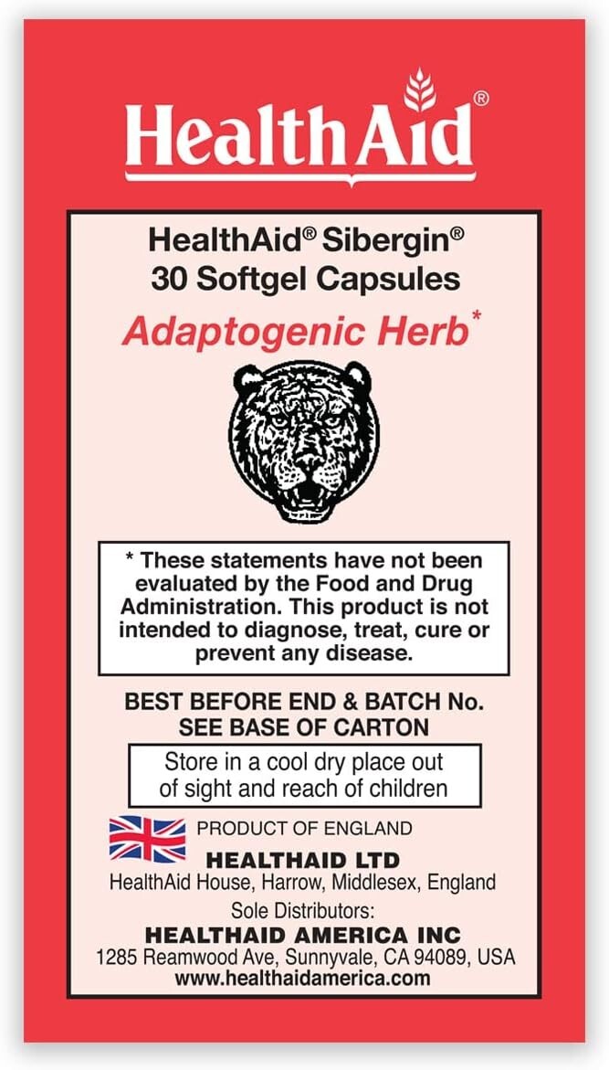 HEALTHAID Sibergin 30 Softgel Caps
