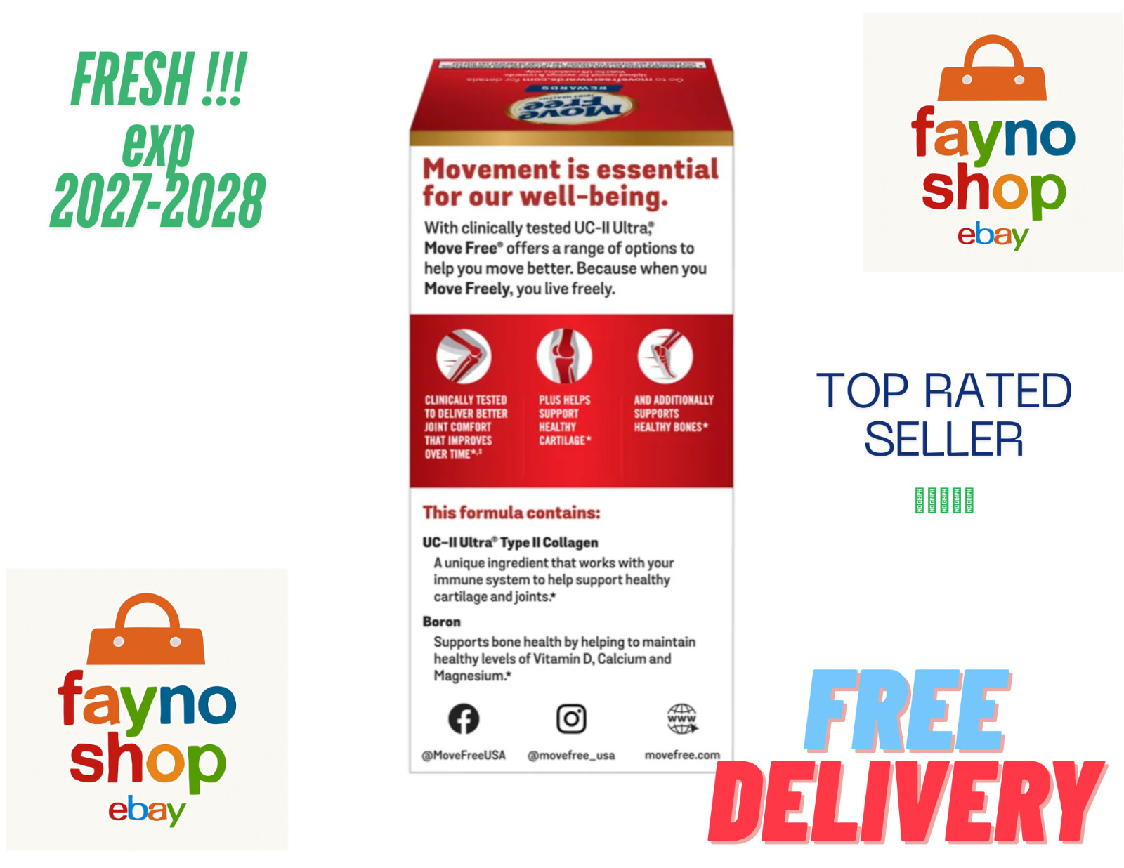Schiff Move Free Ultra Triple-Action Tablets 75 Count NEW! FRESH! FAST SHIPING!