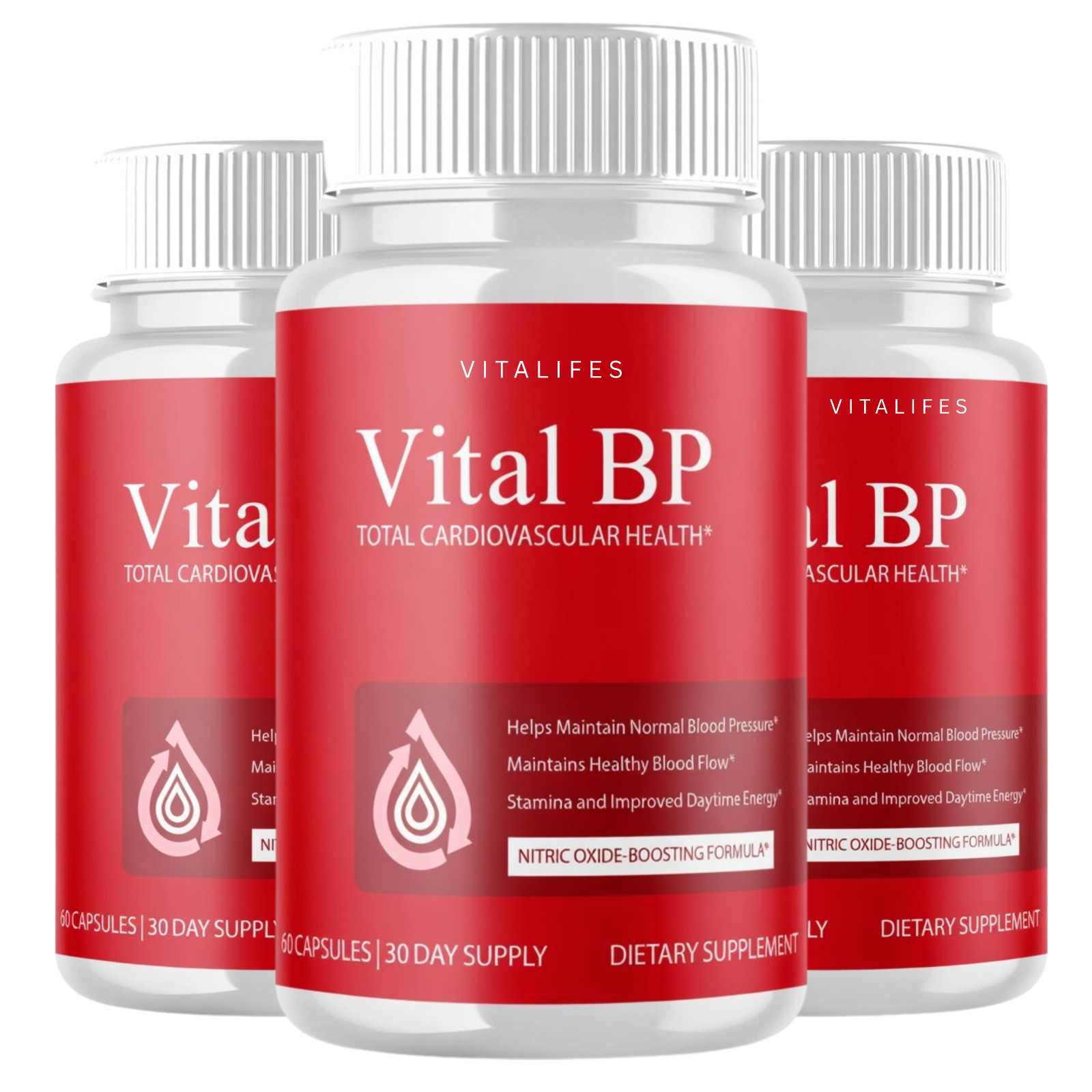(3 Pack) Vital BP Advanced Blood Support Vitamin Formula VitalBP – 60 Capsules