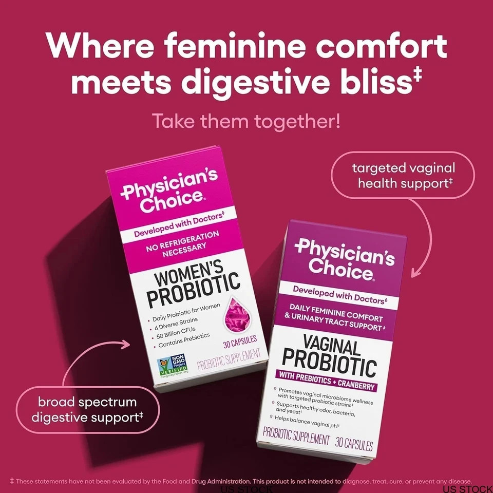 Physician’s Choice Women’s Probiotic | 50 Billion CFU + Natural Prebiotic US