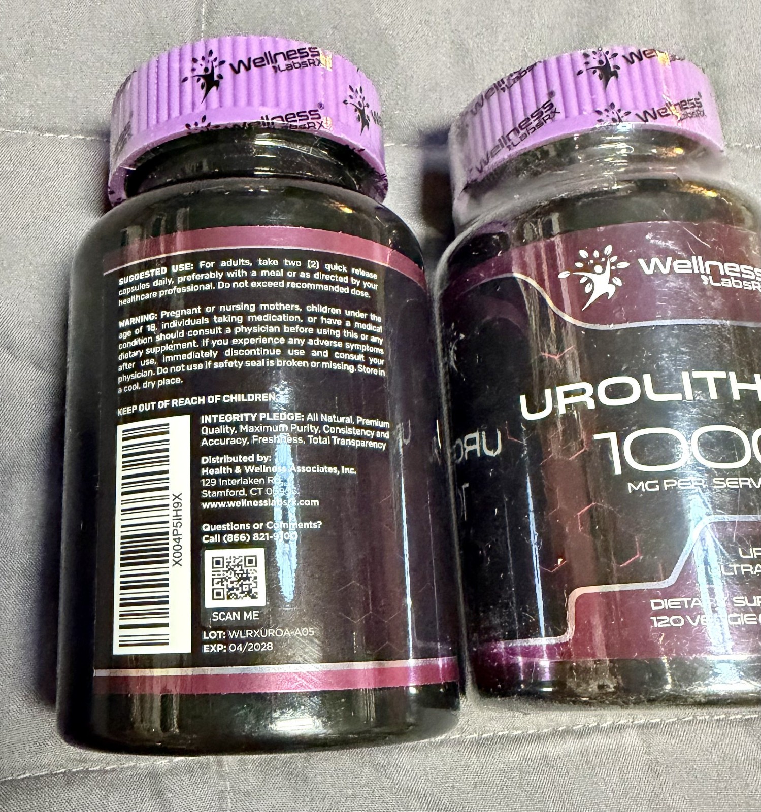 Lot Bundle 2 Pack Wellness LabsRX Labs RX Urolithin A 1000 Liposomal Capsule 240
