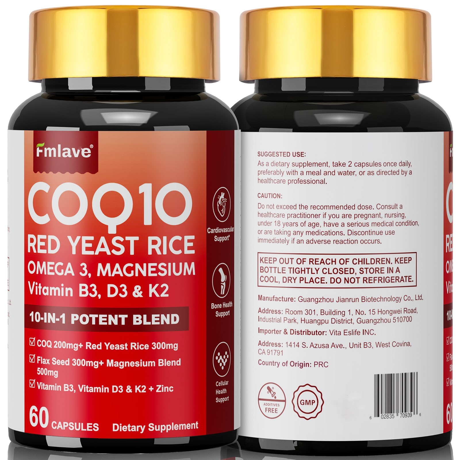 Coq10 300 Mg Softgels Coq10 Supplement – CQ10 Coenzyme-Q10 with Omega 3 & D3 K2