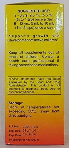 Cherifer Syrup with Chlorella Growth Factor, Taurin & 8.11 Fl Oz (Pack of 1)
