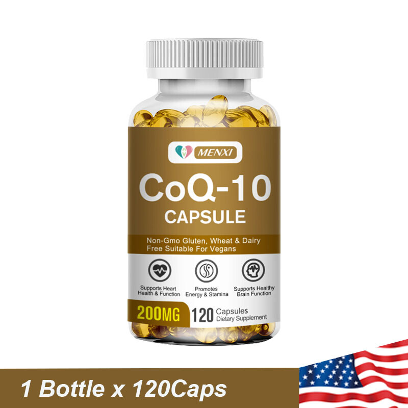 120-480Pcs Coenzyme Q-10 300mg, Heart Health Supplement, Increase Energy Stamina
