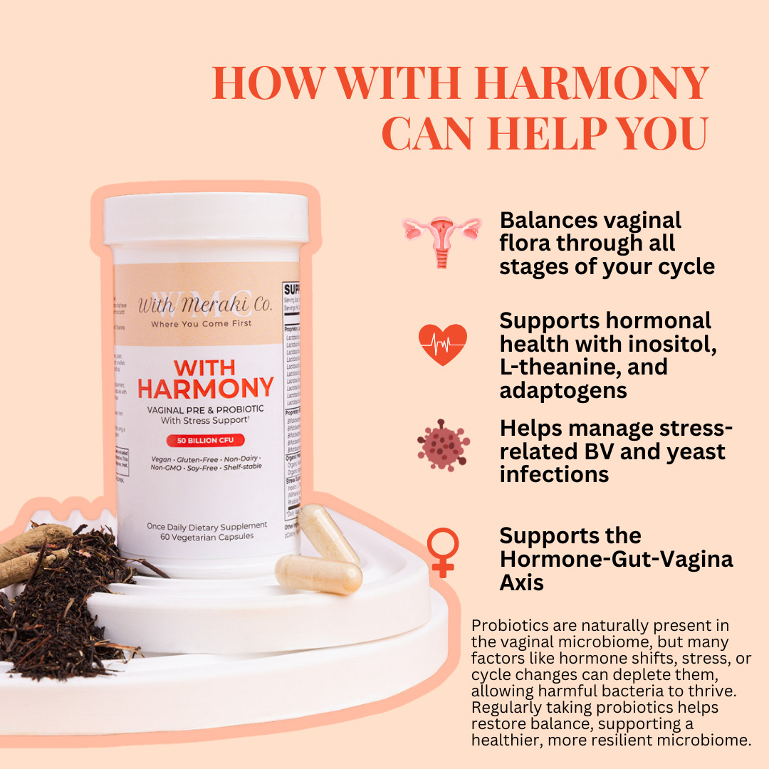 With Harmony Womans Vaginal Probiotics pH Balanced UT, Compare to Radiancy 60 CT