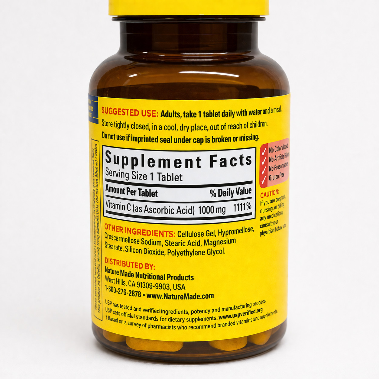 Nature Made Vitamin C 1000 mg Extra Strength, Dietary 100 Count (Pack of 1) 5/28
