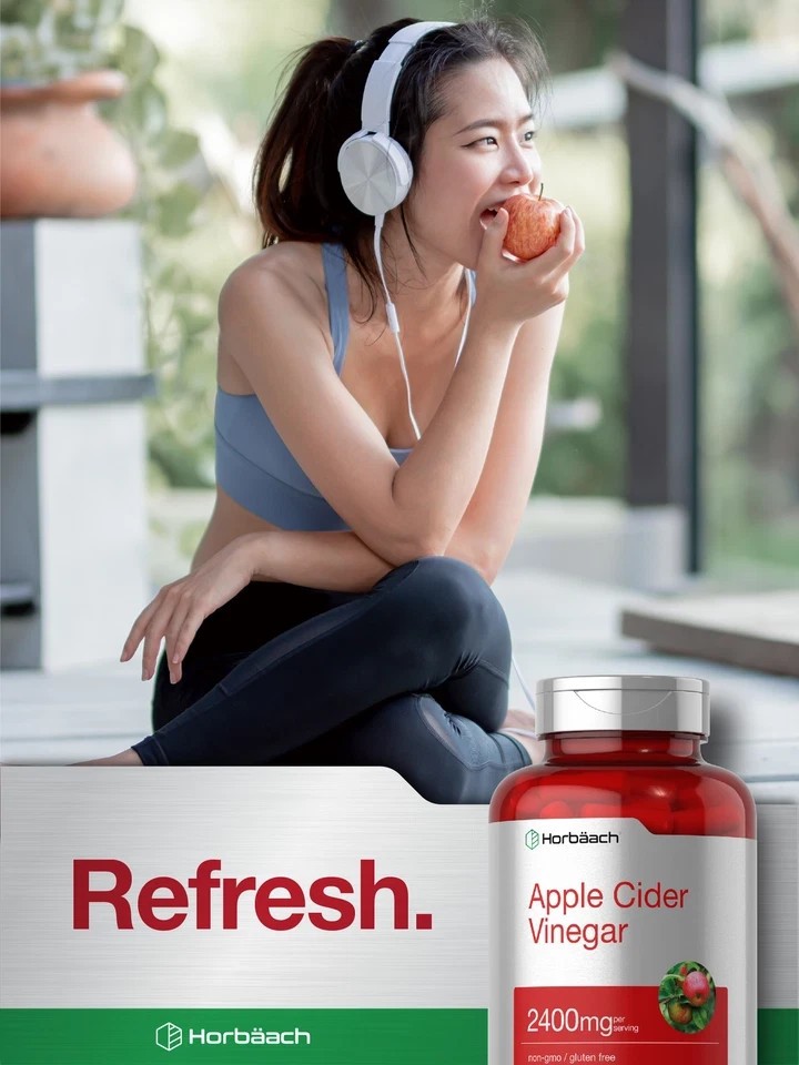 2 BOTTLES-Apple Cider Vinegar Capsules | 2Kmg | 150 Count | Non-GMO| by Horbaach