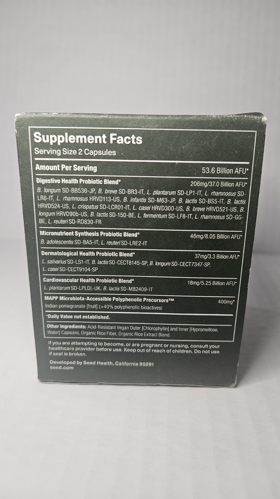 SEED DS-01 DAILY SYNBIOTIC PROBIOTIC 60 capsules free shipping