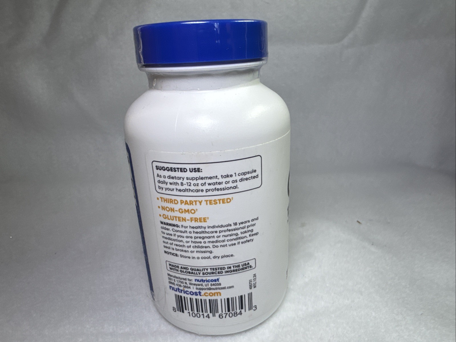 Ox Bile Capsules 240 Count 125 Mg by Nutricost Exp. 01/2028