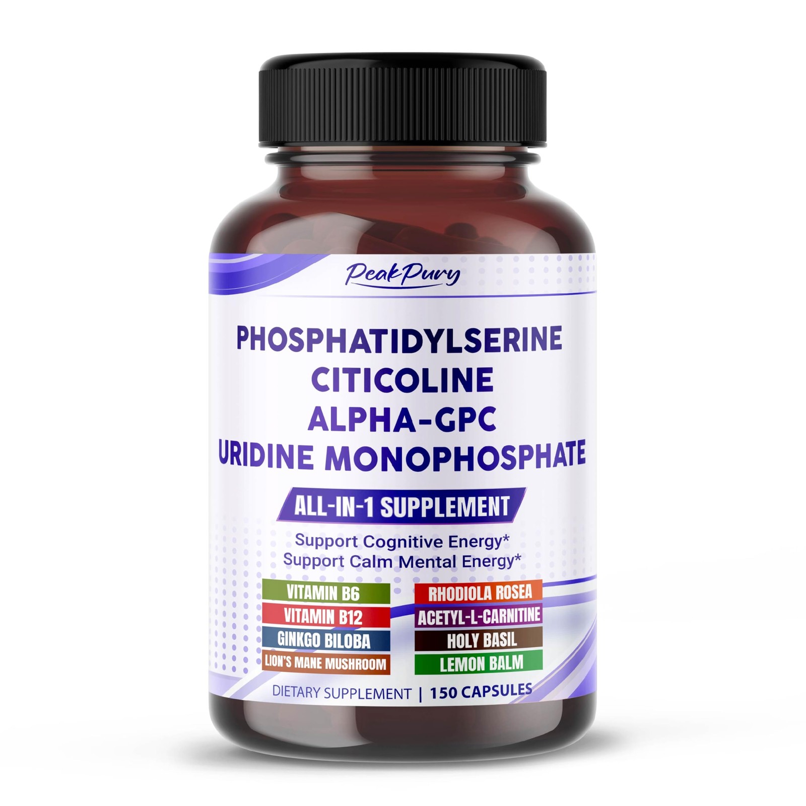 All-in-1 Phosphatidylserine, Citicoline, Alpha-GPC & Uridine Supplement – Sup…