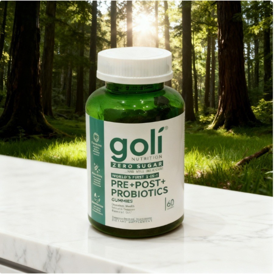 3 Pack Goli Zero Sugar 3-in-1 PRE+POST+Probiotics Gummies 60 Count++*/–