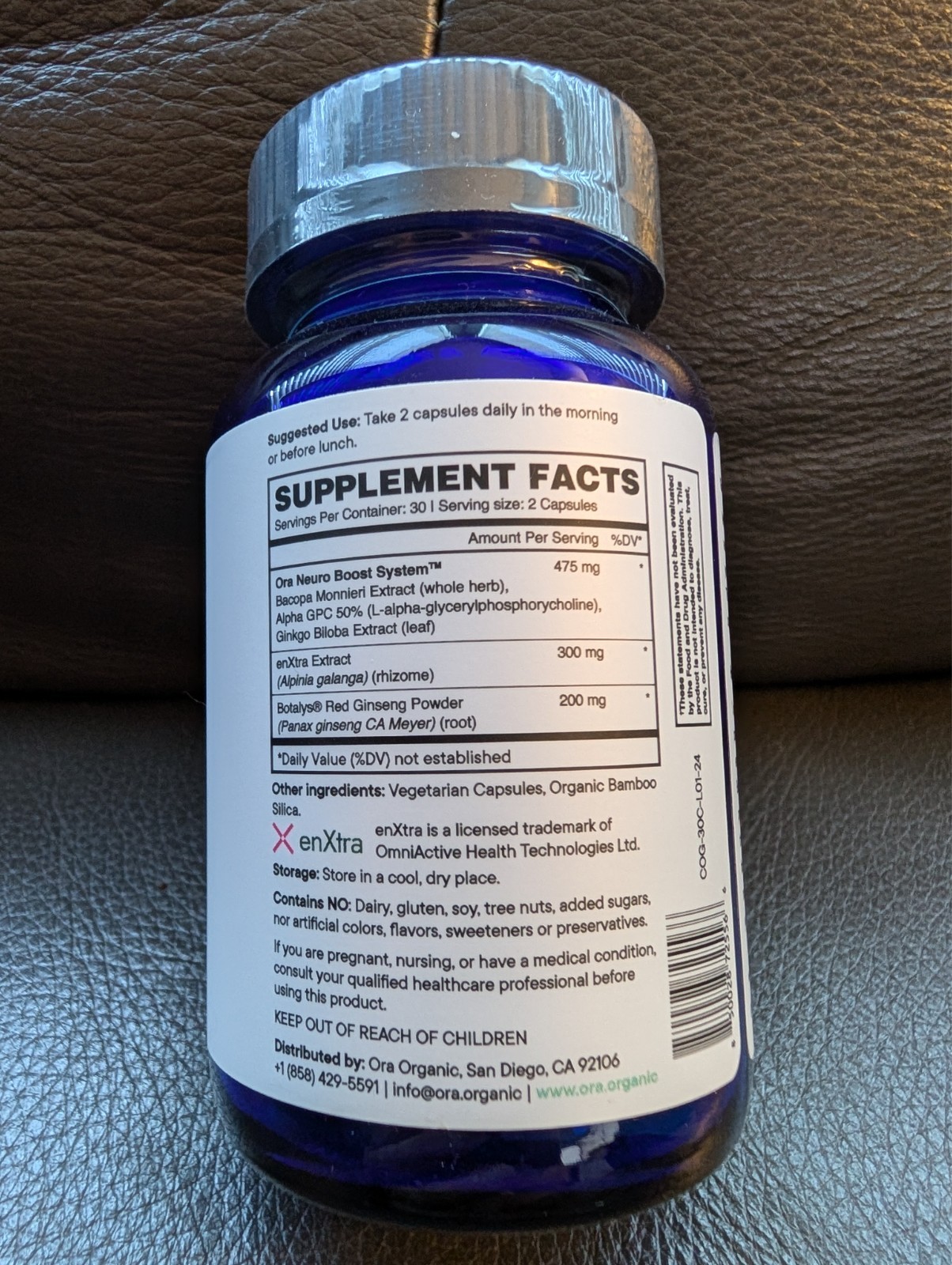 Ora Organic – Brain Health Supplement for Focus, Mental Energy + Memory