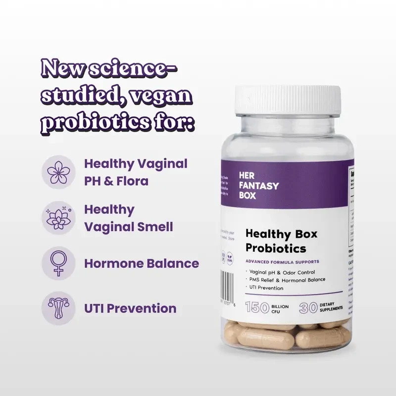 Her Fantasy Box Healthy Box Probiotics 30 Capsules Vaginal Health Support