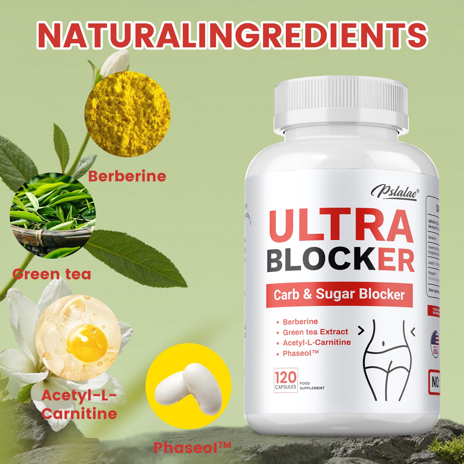 Ultra Blocker Carb & Sugar Blocker – Promote Digestion, Weight Loss, Metabolism