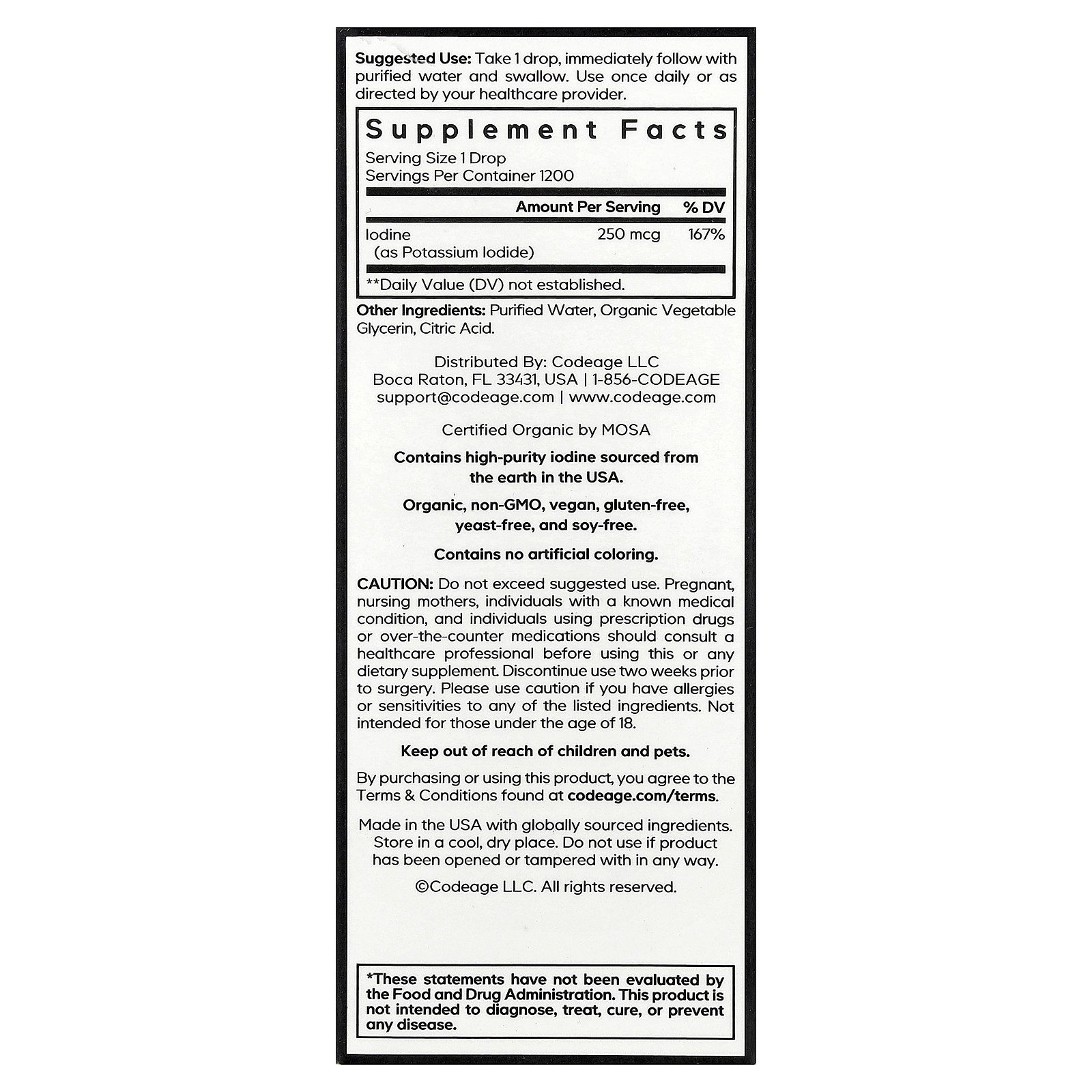Iodine+, 2 fl oz (59.2 ml)