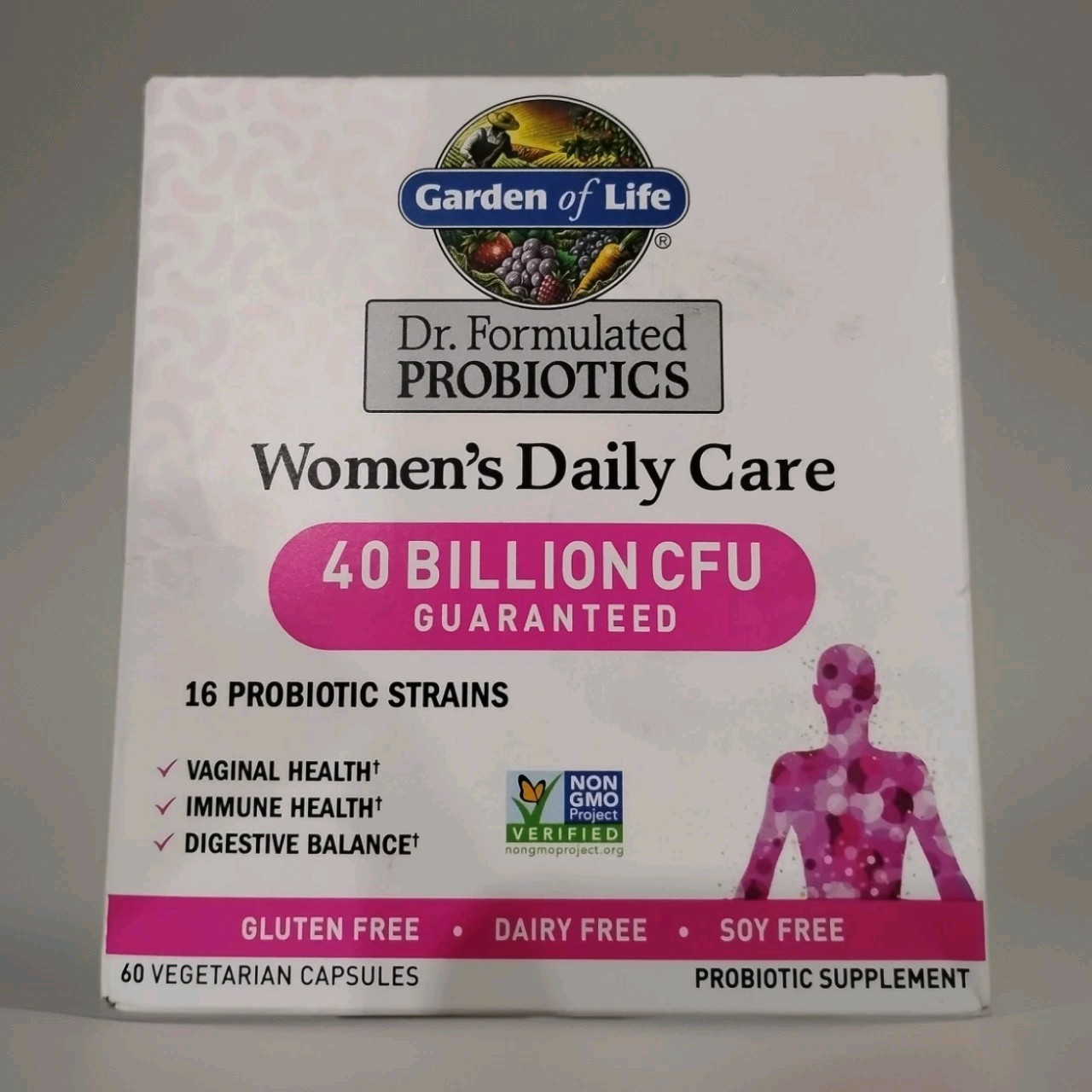 Garden Of Life Dr. Formulated Women’s Daily Probiotic, 40 Billion CFU (60 Count)