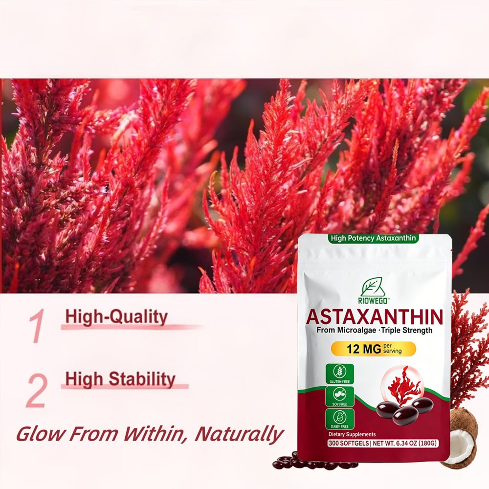 Astaxanthin 12mg Softgels | Premium Astaxanthin Antioxidant Supplements