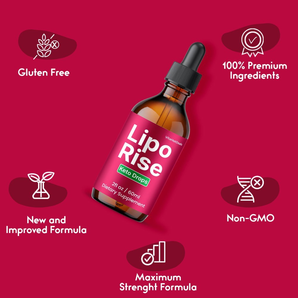 Lipo Rise Drops, Max Strength, LipoRise Liquid Supplement (10 Pack)