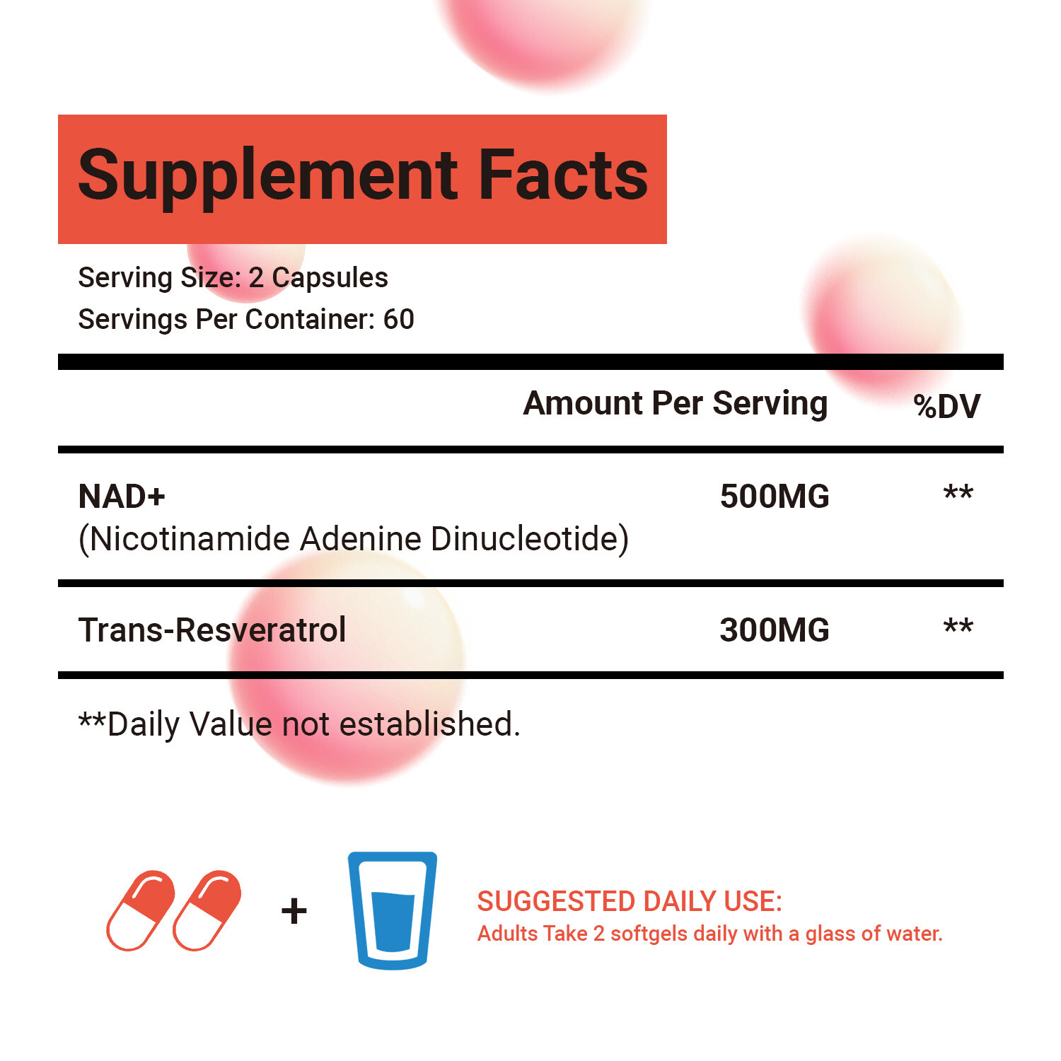 120pcs NAD+ – for Anti-Aging, DNA Repair, Energy Production, Cellular Metabolism