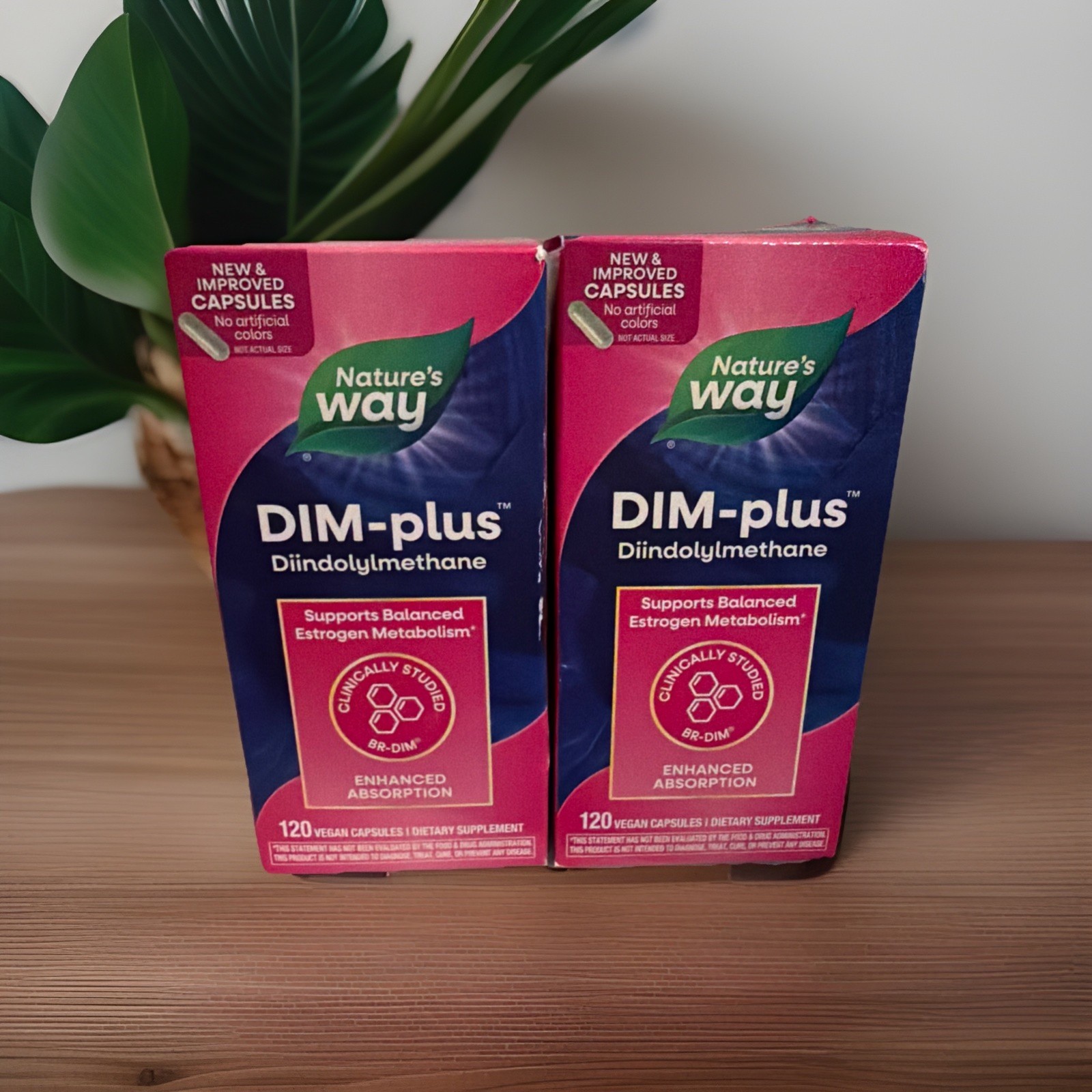 2 Pack Nature’s Way DIM-Plus DIM Diindolylmethane Supplement – 240ct *EXP 07/26*