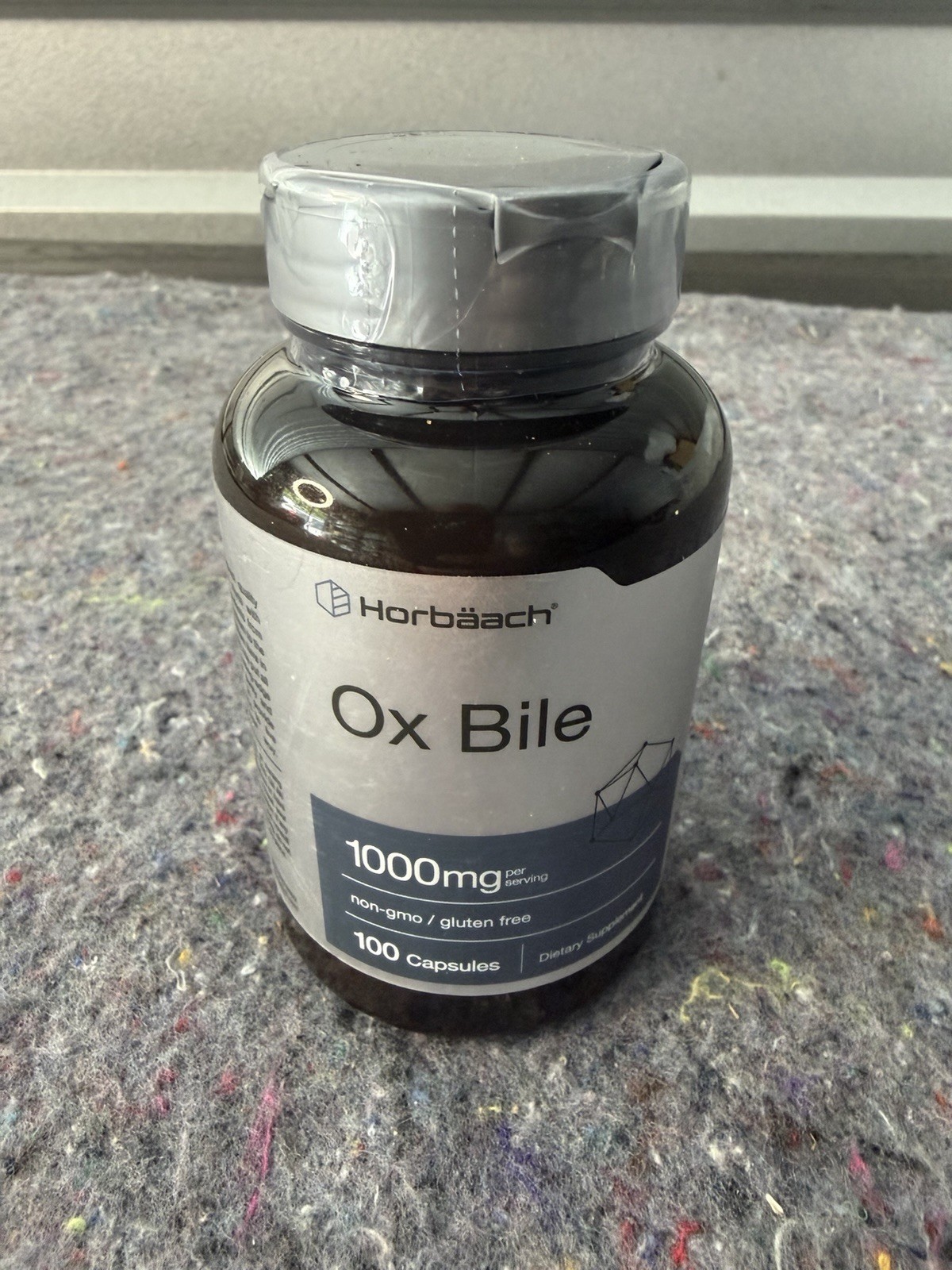 Ox Bile 1000mg | 100 Capsules | Digestive Enzymes | by Horbaach Exp 05/28