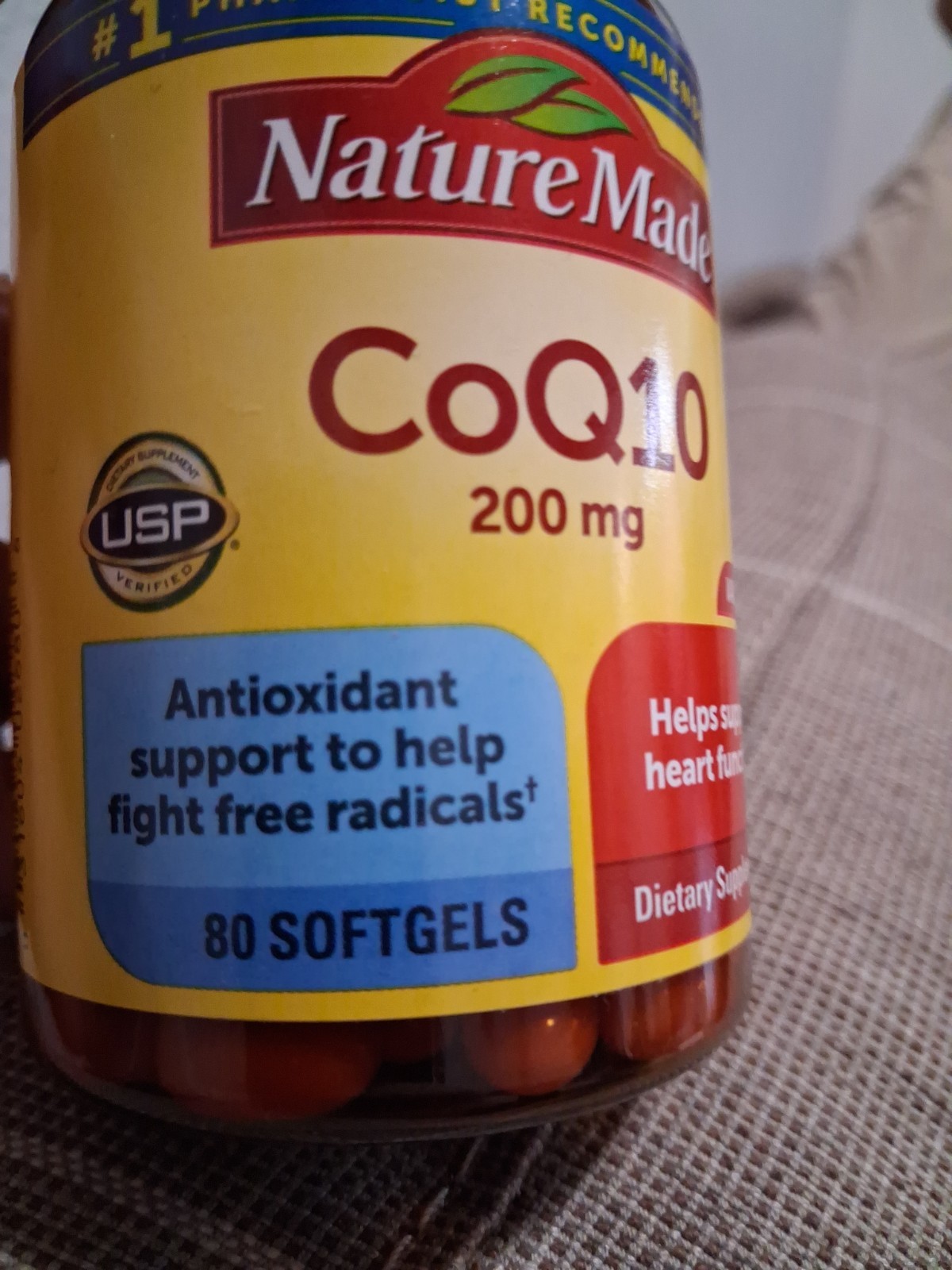 Nature Made CoQ10 200 mg 80 Softgels Exp Late 27 Or 28 . #1 Doctor Recommended