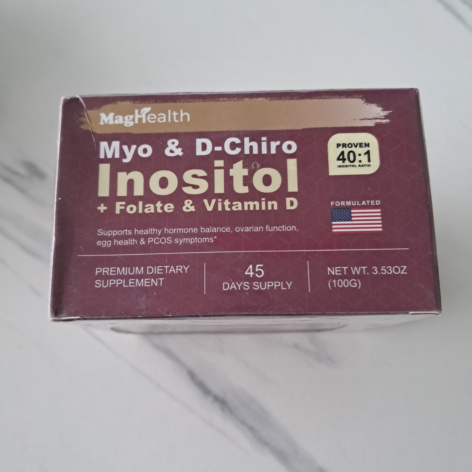 MagHealth Myo & D-Chiro Inositol – 45 Day Supply – 3.53 oz[07/2026]