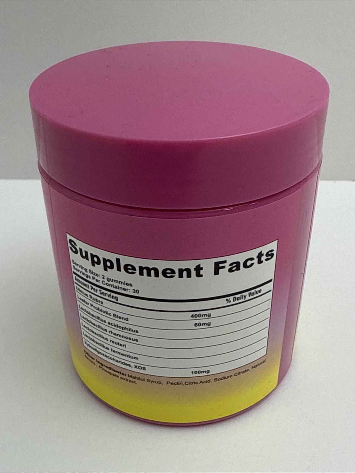 Leefar Women’s Probiotic Slippery Elm Pineapple 60 gummies exp: 07/2027