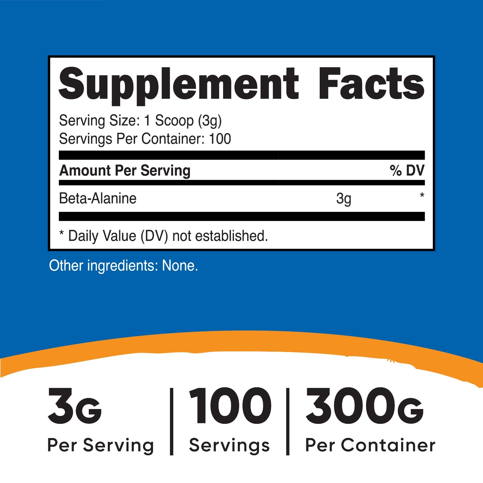 Nutricost Beta Alanine Powder 300 Grams – Pure Beta-Alanine