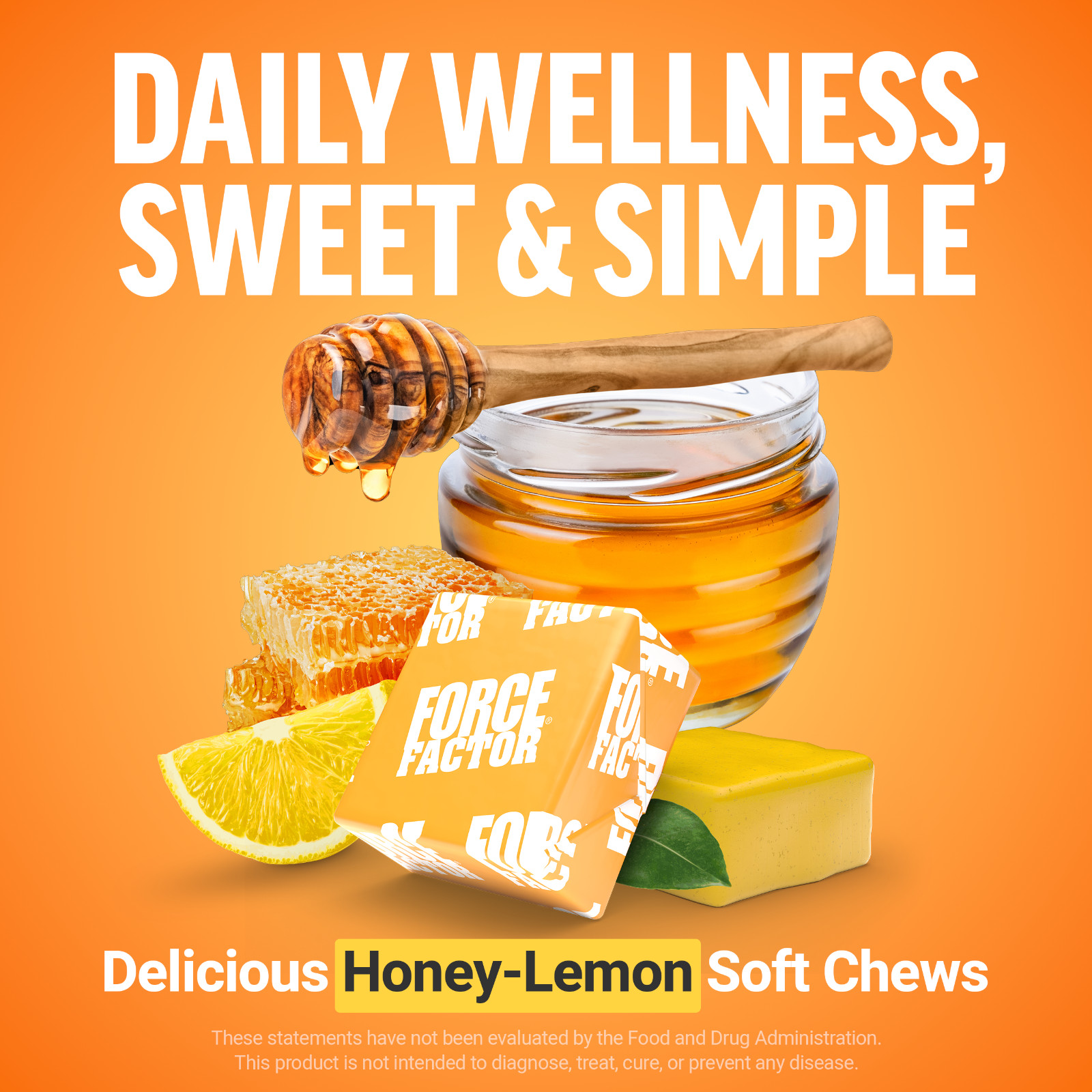 Force Factor Royal Manuka Honey MGO 130 Immune Digestion Energy 60 Soft Chews