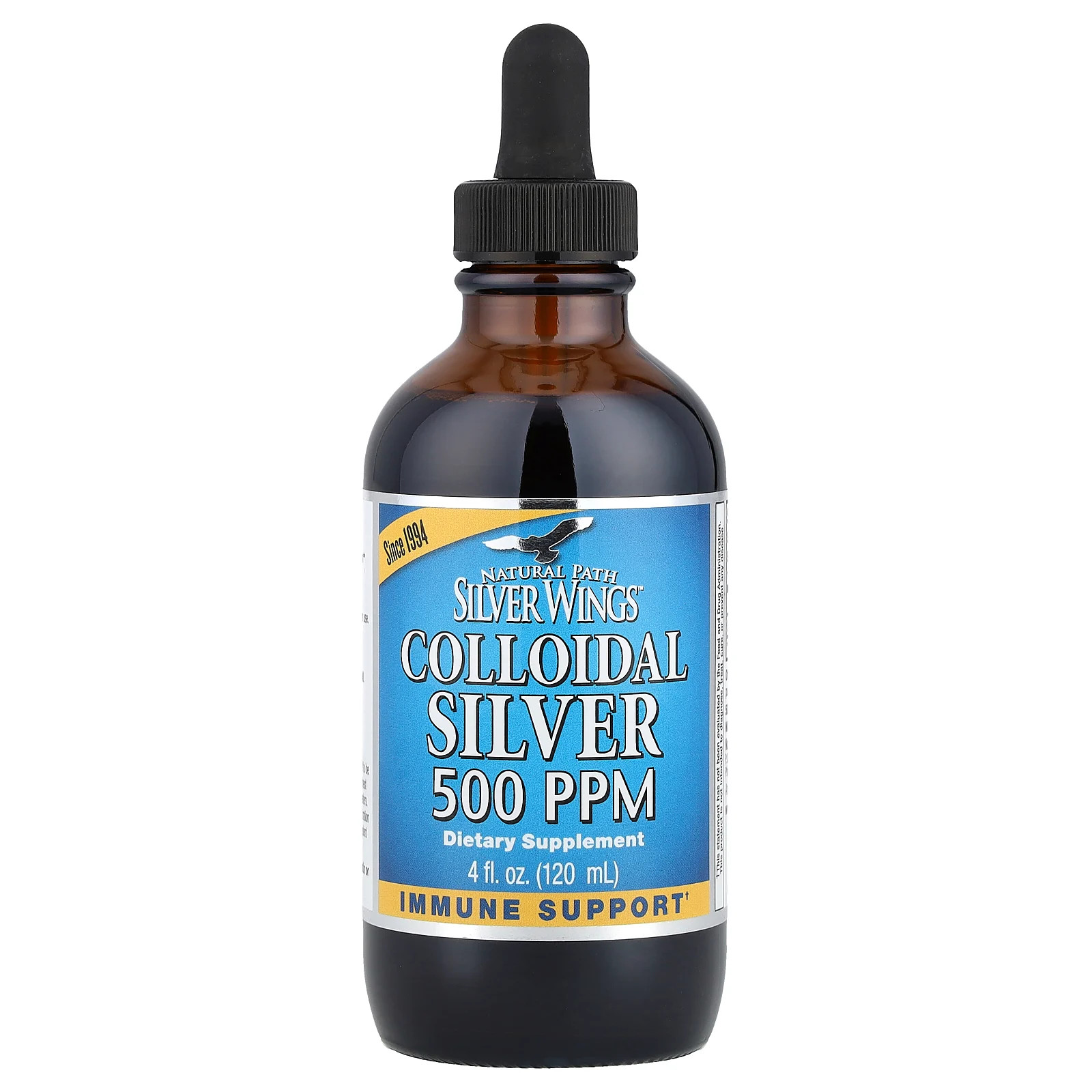 Colloidal Silver, Extra Strength, 500 PPM, 4 fl oz (120 ml)
