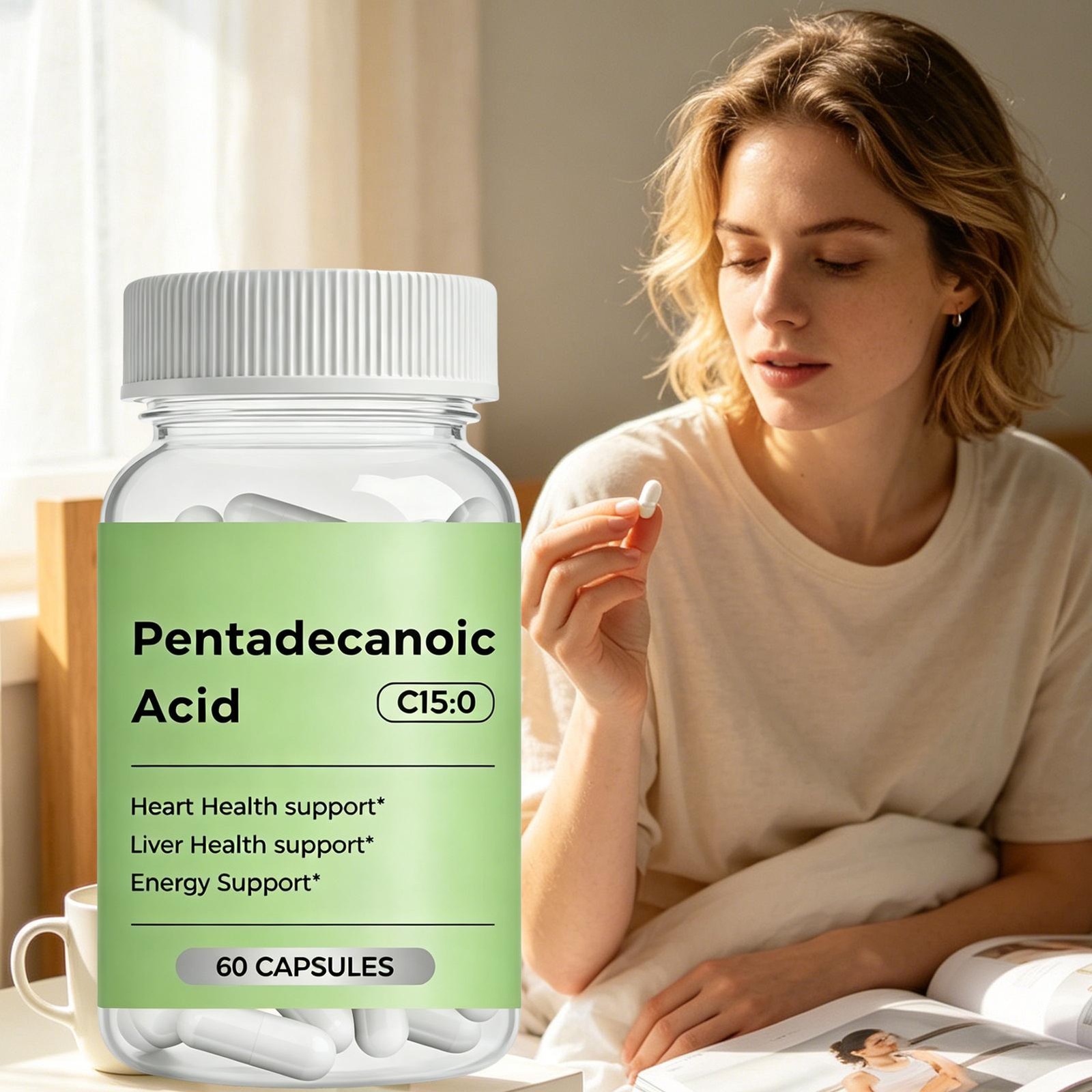 C15:0 Supplement, 60 Caps Pentadecanoic Acid, High Altitude Sheep Milk Sourced