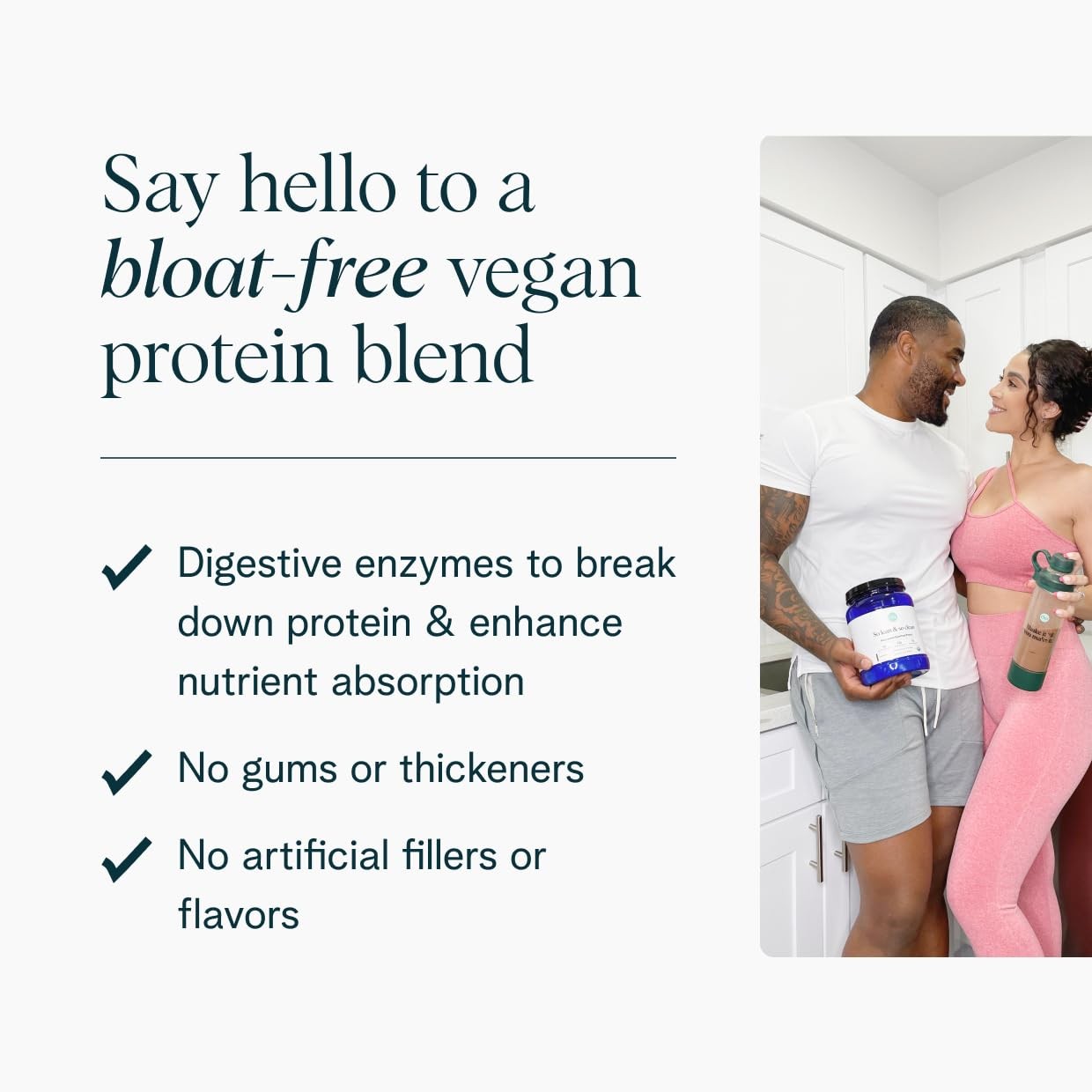 Ora Organic Vegan Protein Powder – 23g Plant Based Pea + 1.31 Pound