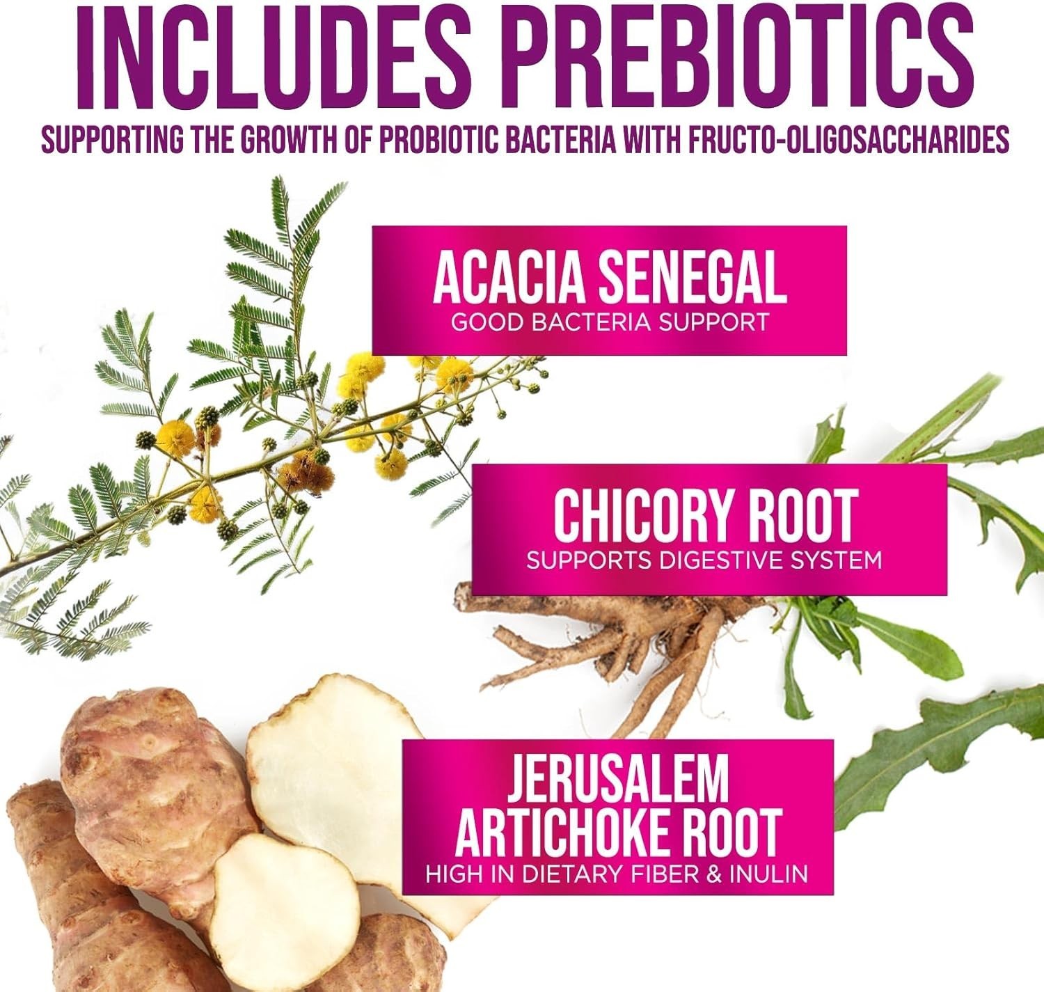 60 Billion CFU Probiotics for Gas, Bloating Relief