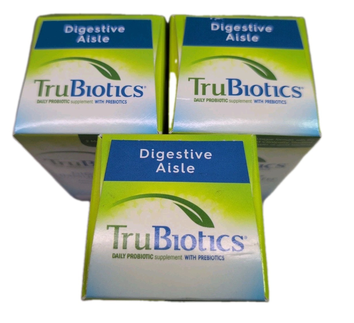 (3) TruBiotics DIGESTIVE & IMMUNE HEALTH Daily Probiotic 30 Capsules Each. 08/27