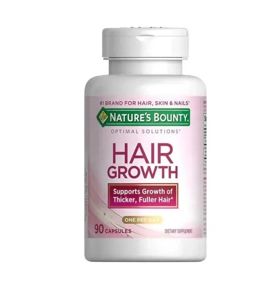 3 Pack Nature’s Bounty Hair Growth Supplement 90 Capsules – Strong Healthy Hair