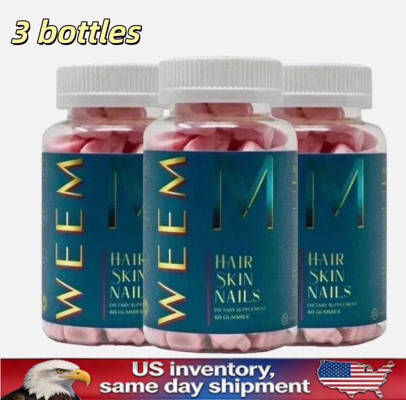 3 Pack WEEM Daily Vegan Gummy Chews 60 Count Sugar Free Nutritional Supplement-
