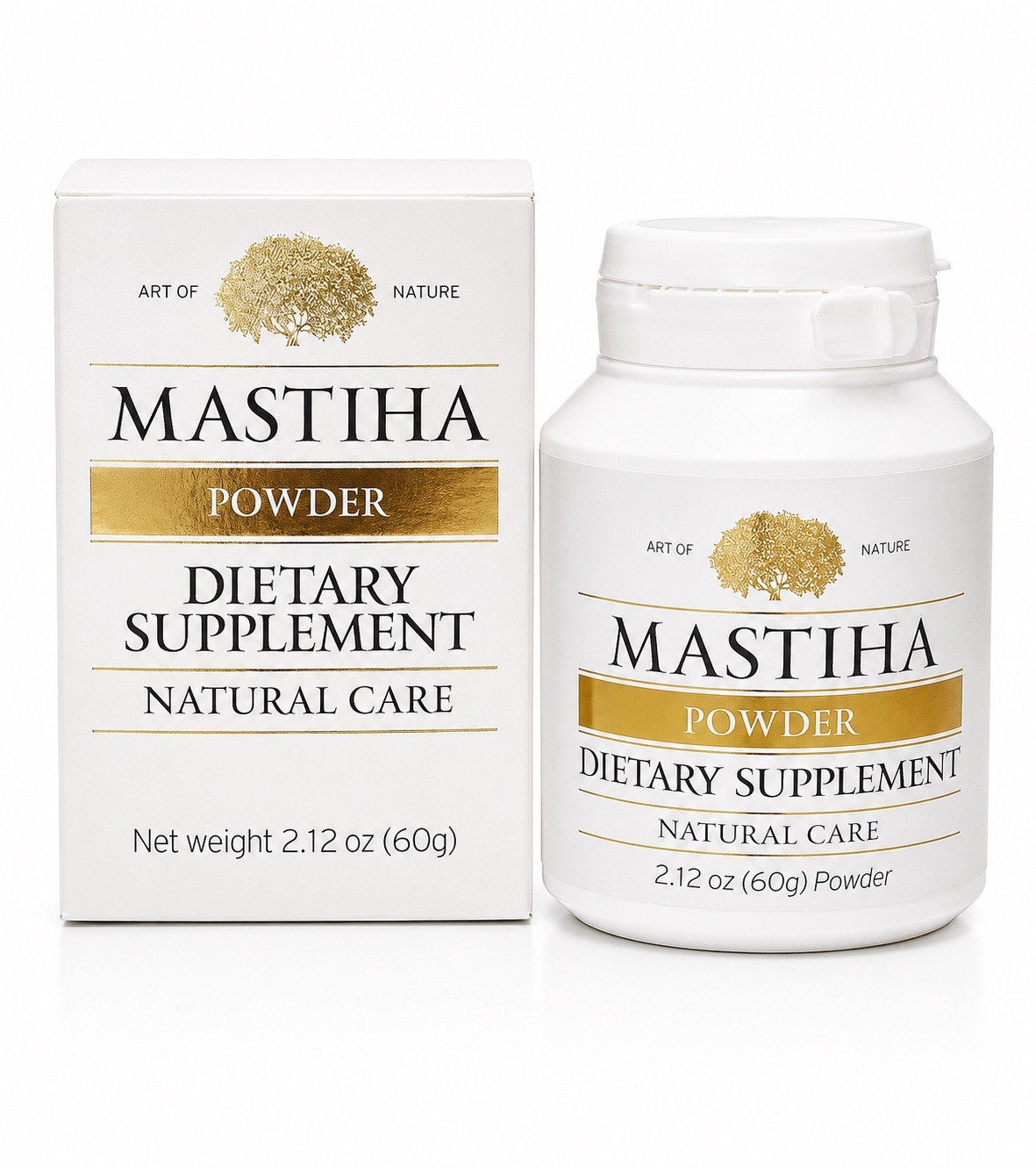 Masthia Powder 100% Pure Chios Mastic Gum 1050mg – Natural Digestive 2.12 oz