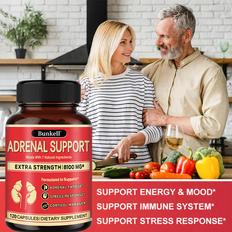 Adrenal Support Supplement – Supports Healthy Adrenal Function-30/60/120Capsules
