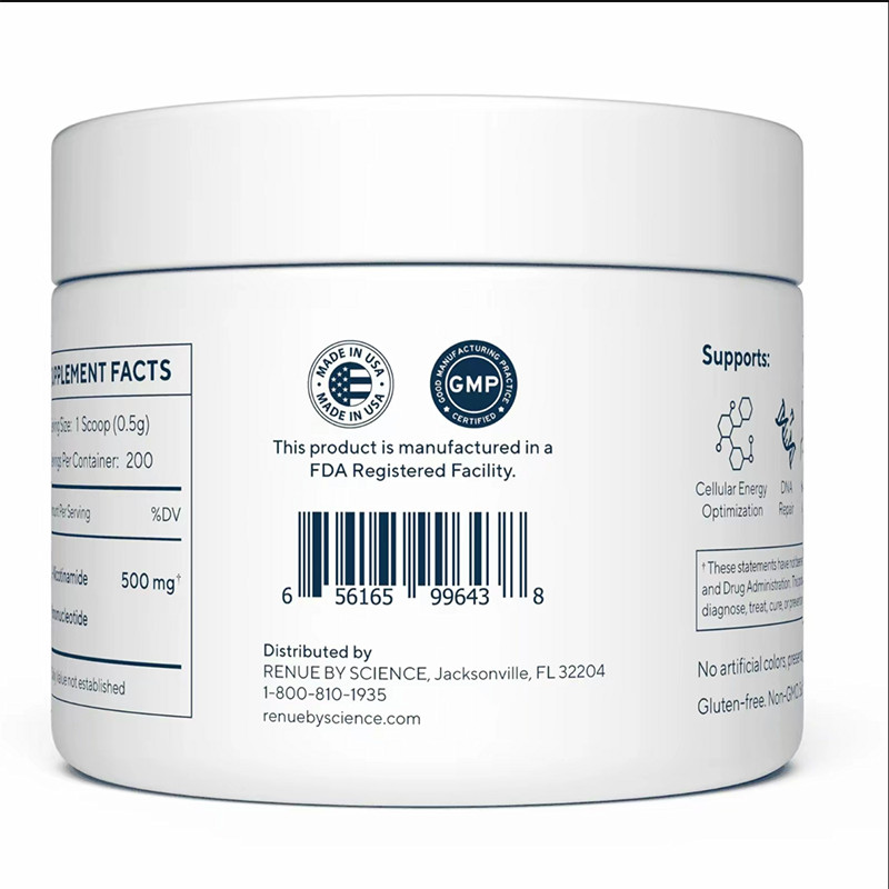 1-3 Pack Latest date Renue By Science PURE Powder 100 Gram Jar Nicotinamide