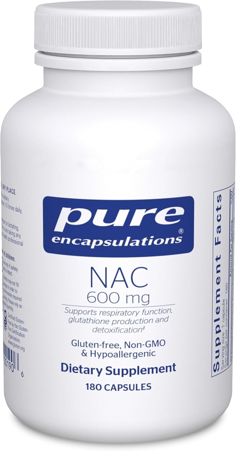 Nac 600mg 180ct Pure Encapsulation