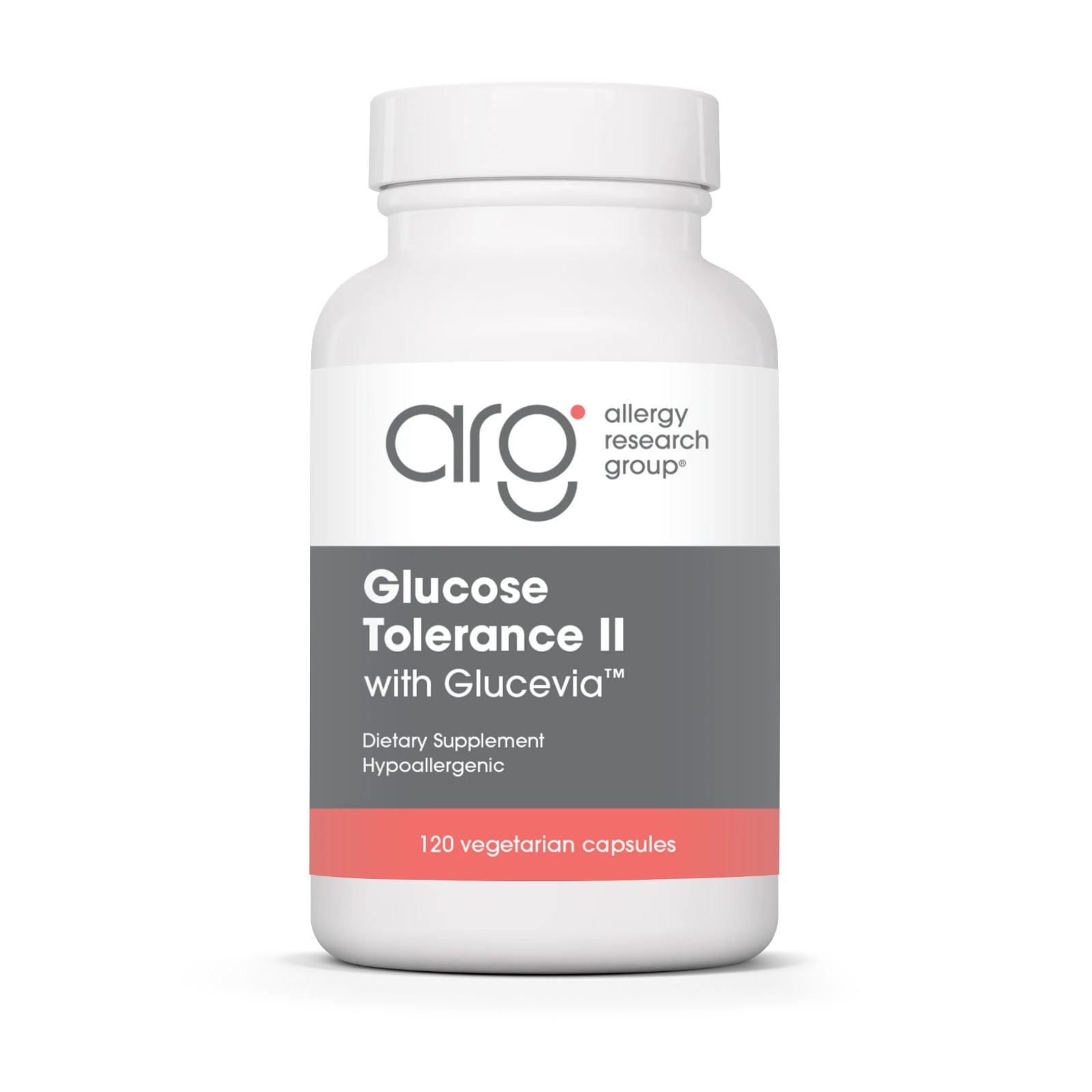 Allergy Research Group Glucose Tolerance II w/Glucevia 120 vcaps exp 12/26