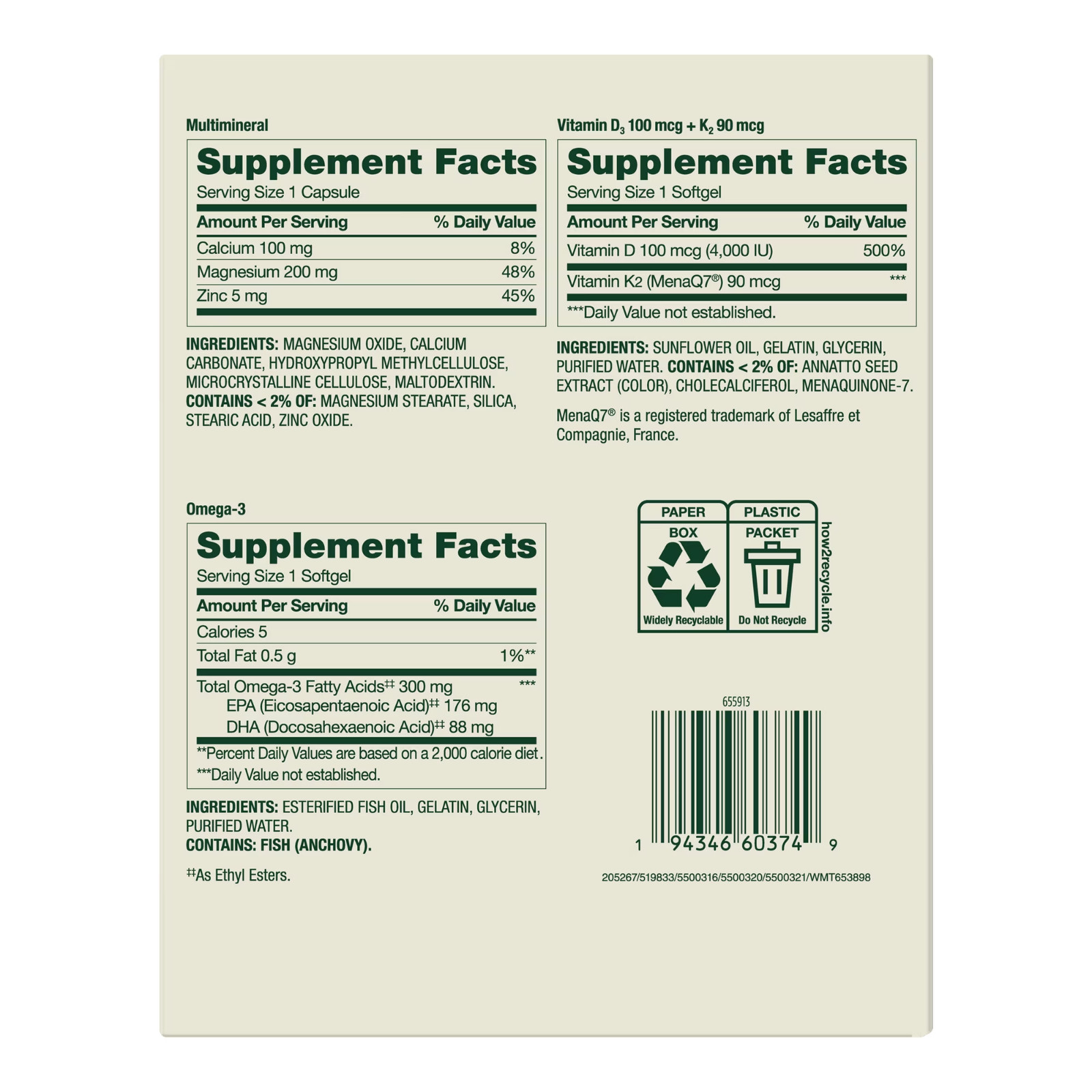 Spring Valley Adult Wellness Daily Pack, 30ct fast shipping