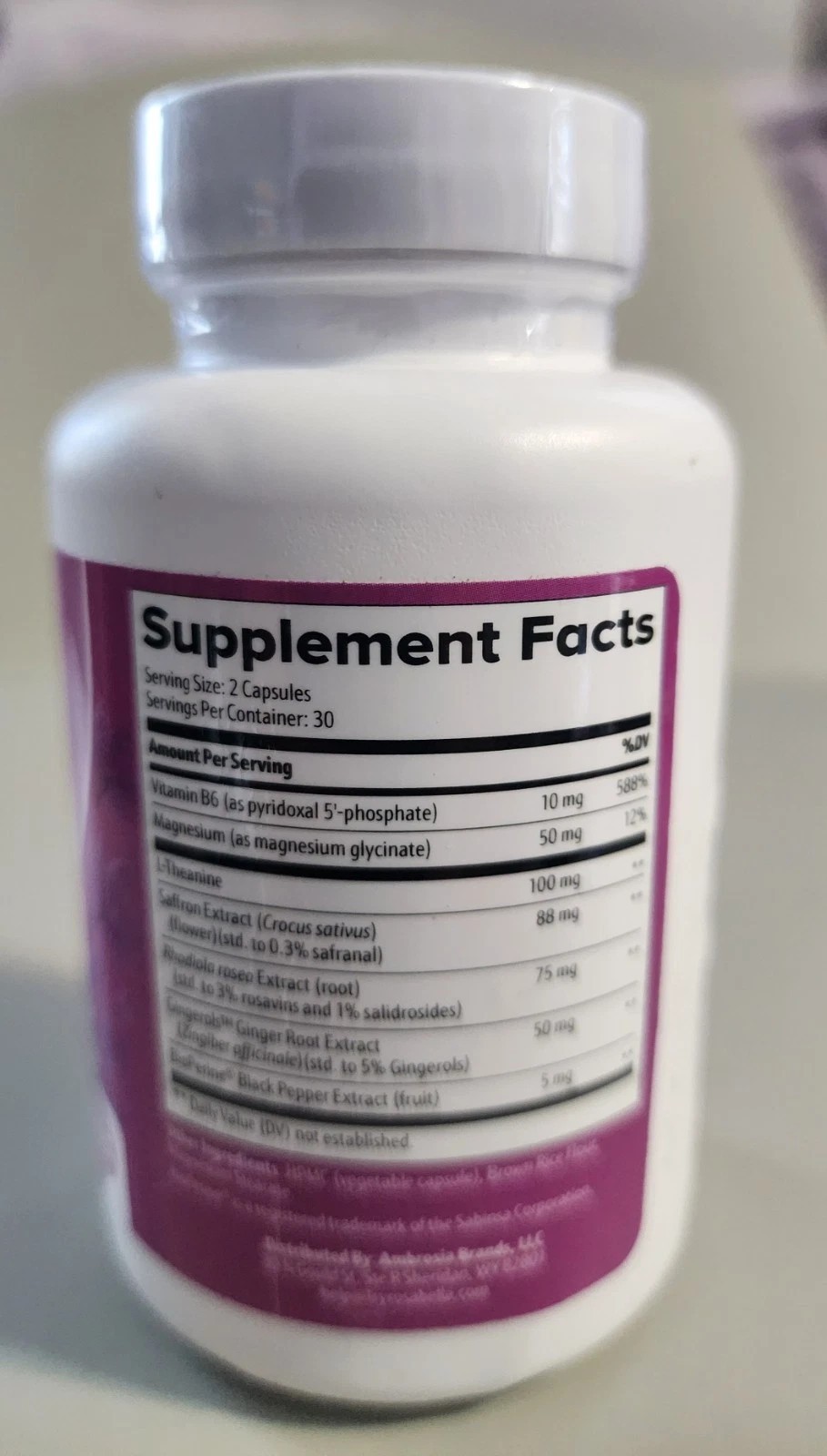Rosabella 88mg Saffron Supplement For Mental Clarity Digestion Positive Mood