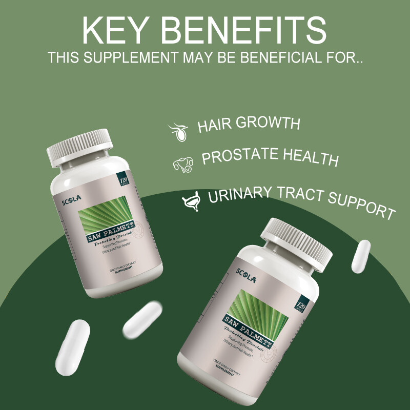 Saw Palmetto Capsules – Premium Prostate Health Support Supplement for Men 120Pc